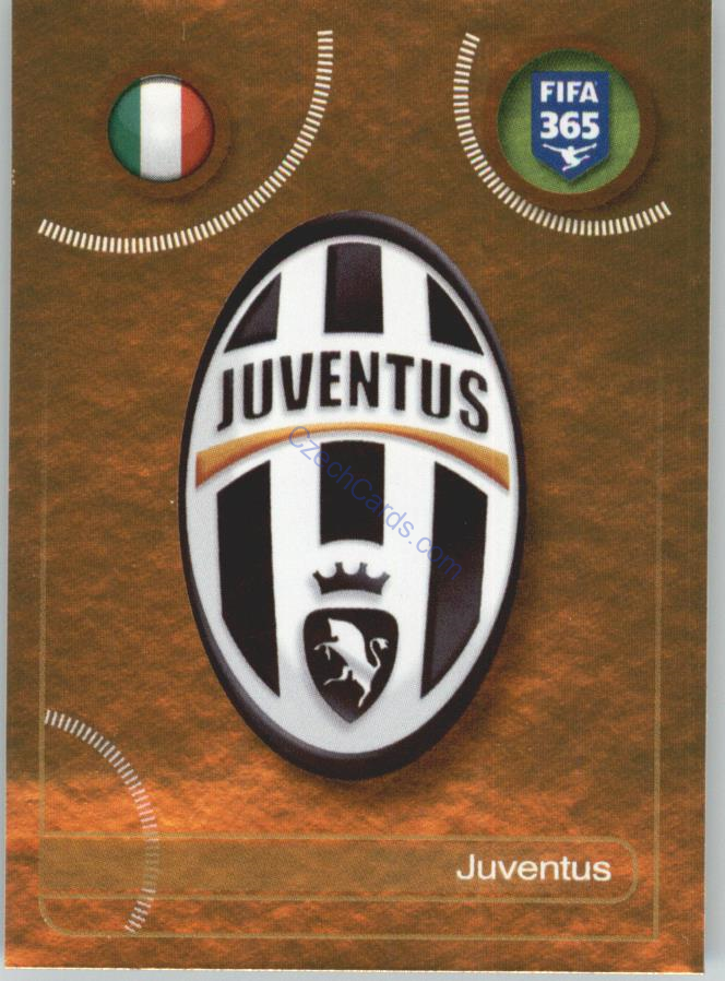 Juventus logo Panini 2017 FIFA 365 Golden Sticker #235