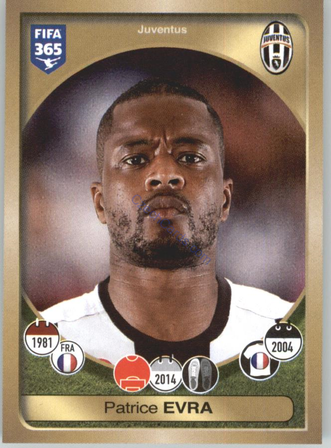 Patrice Evra Panini 2017 FIFA 365 Sticker #236