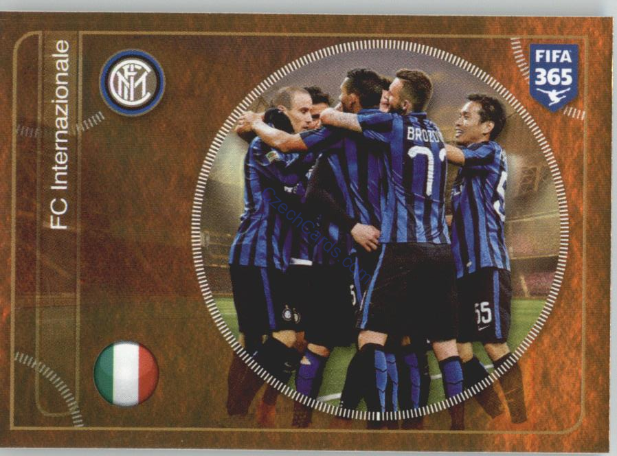 FC Internazionale team Panini 2017 FIFA 365 Golden Sticker #248