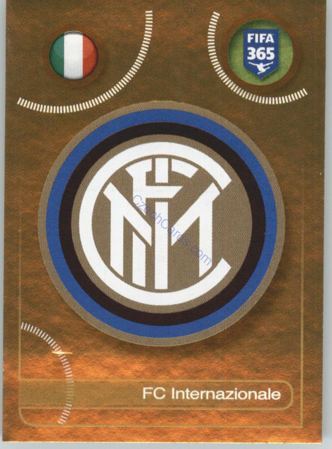 FC Internazionale logo Panini 2017 FIFA 365 Golden Sticker #249