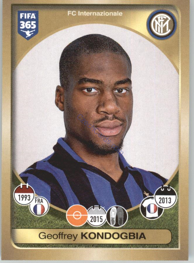 Geoffrey Kondogbia Panini 2017 FIFA 365 Sticker #250
