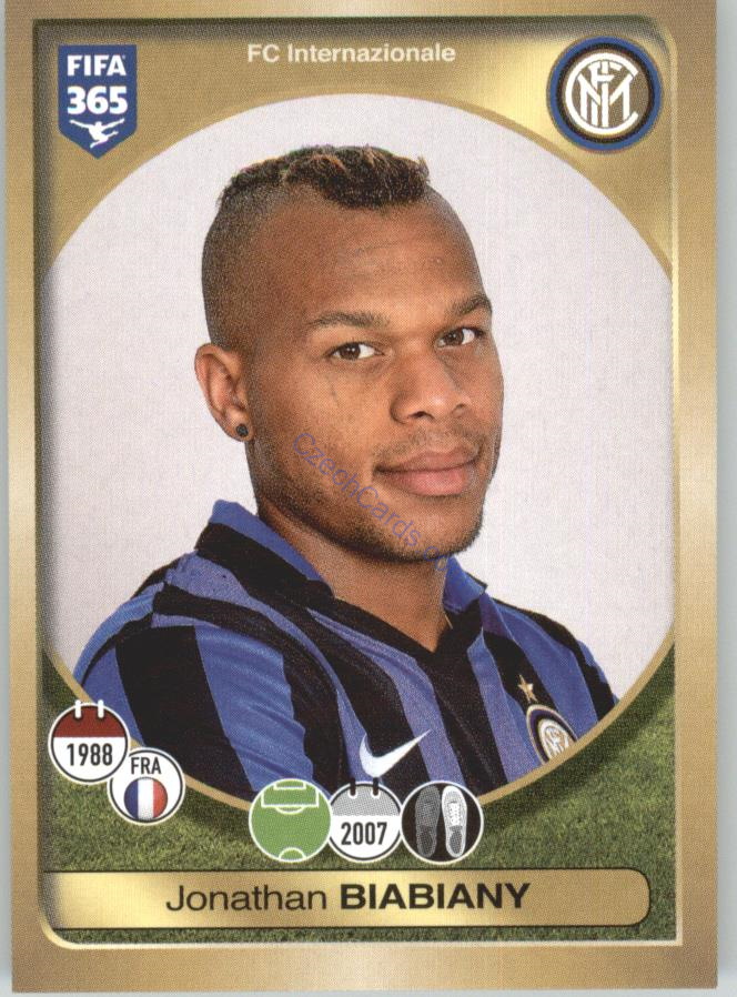 Jonathan Biabiany Panini 2017 FIFA 365 Sticker #254
