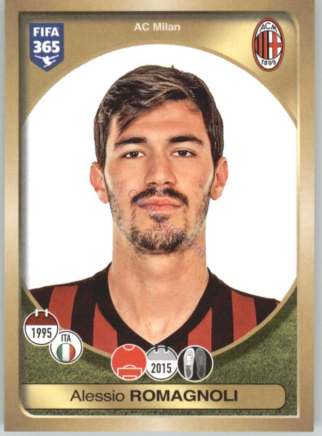 Alessio Romagnoli Panini 2017 FIFA 365 Sticker #259