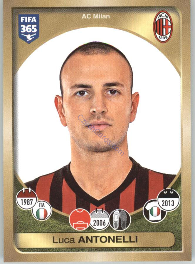 Luca Antonelli Panini 2017 FIFA 365 Sticker #264