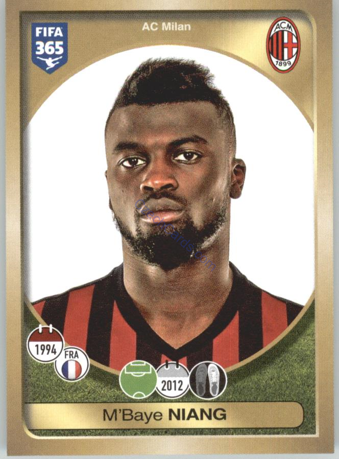 M'Baye Niang Panini 2017 FIFA 365 Sticker #270
