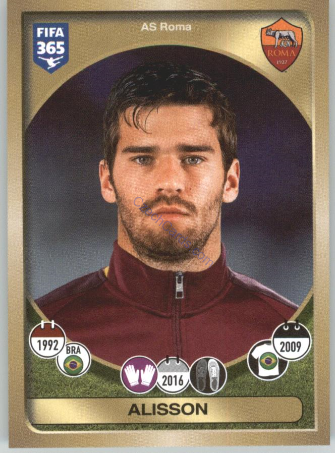 Alisson Panini 2017 FIFA 365 Sticker #272