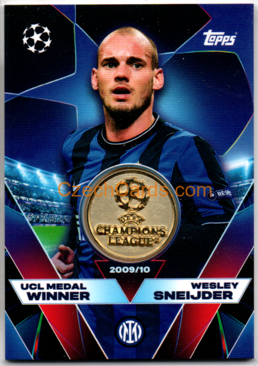 Wesley Sneijder 2025/26 Match Attax UCL Medal Winner Relic card