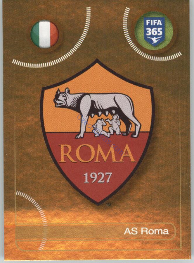AS Roma logo Panini 2017 FIFA 365 Golden Sticker #277