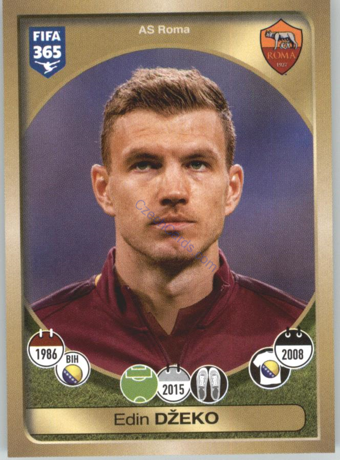 Edin Džeko Panini 2017 FIFA 365 Sticker #284