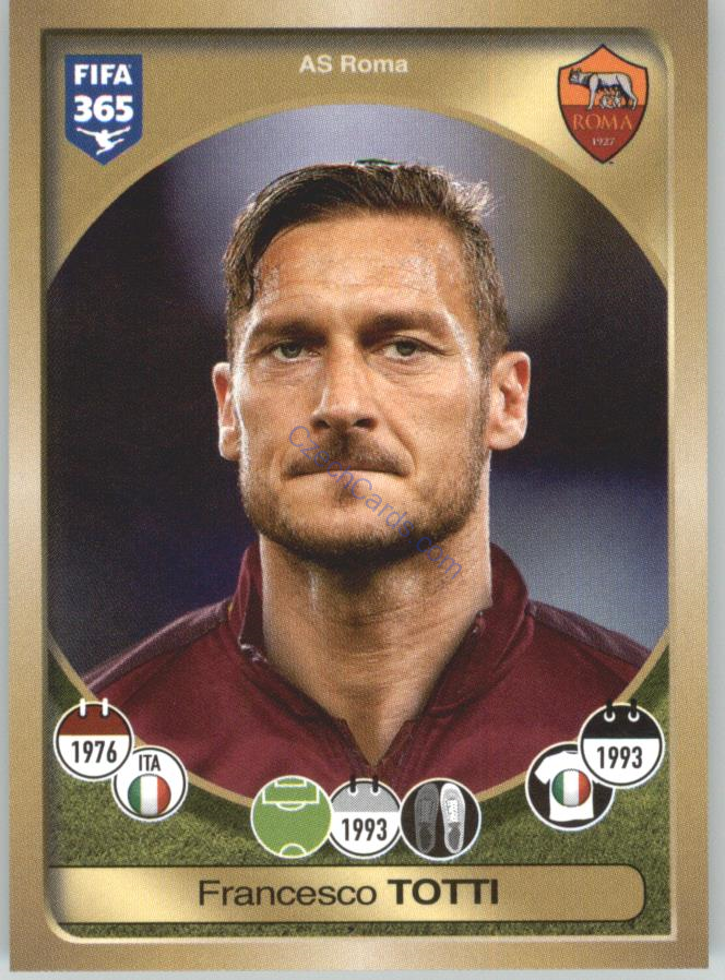 Francesco Totti Panini 2017 FIFA 365 Sticker #285
