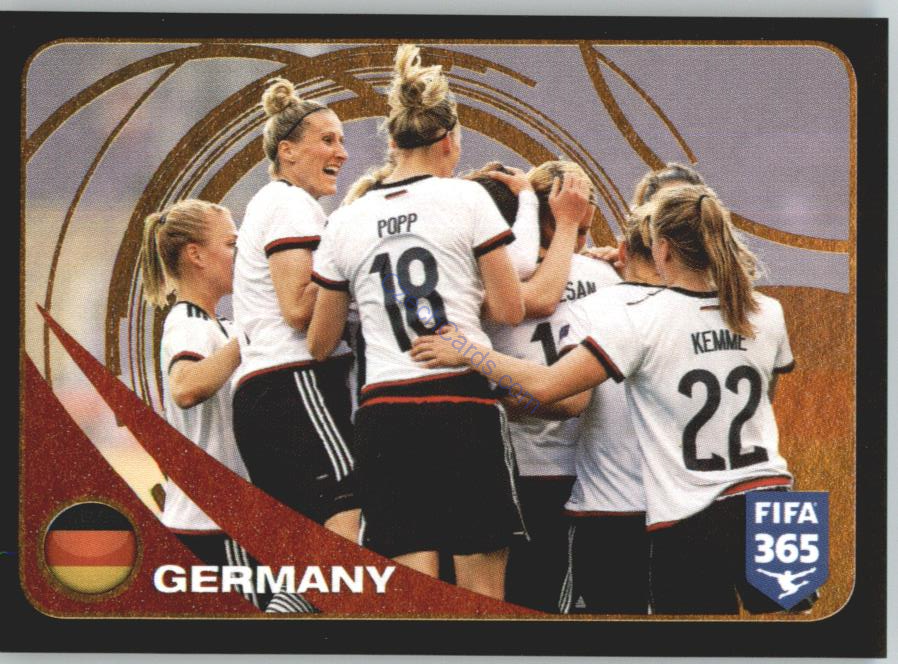 Germany Women Ranking Top 10 Panini 2017 FIFA 365 Sticker #287