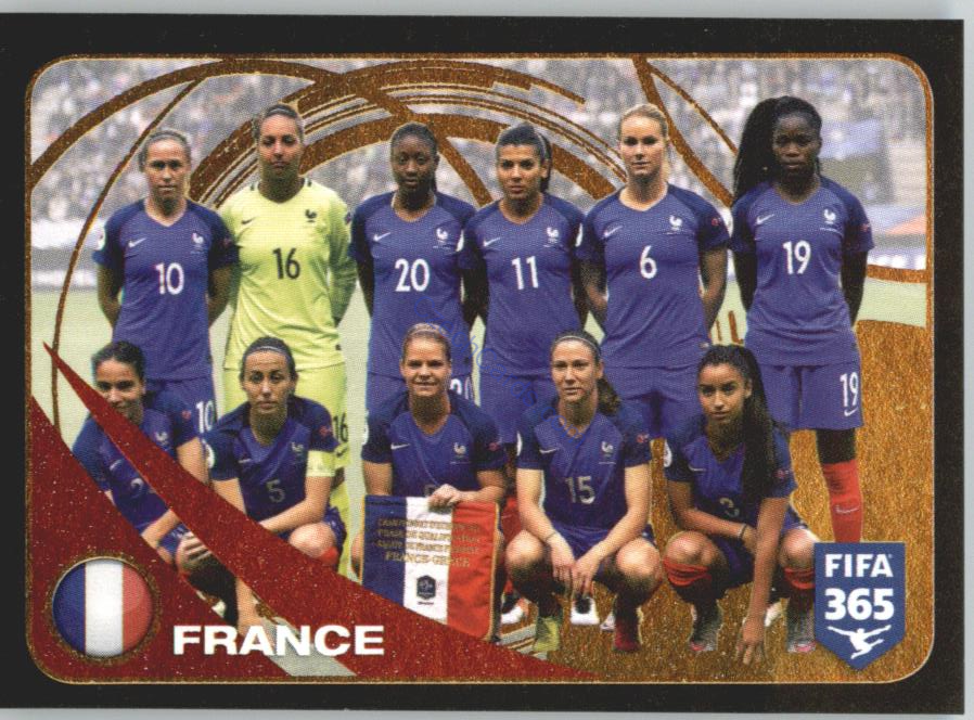 France Women Ranking Top 10 Panini 2017 FIFA 365 Sticker #288