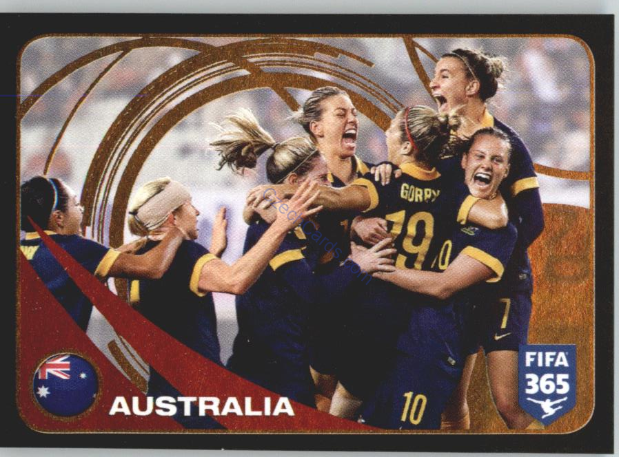 Australia Women Ranking Top 10 Panini 2017 FIFA 365 Sticker #290