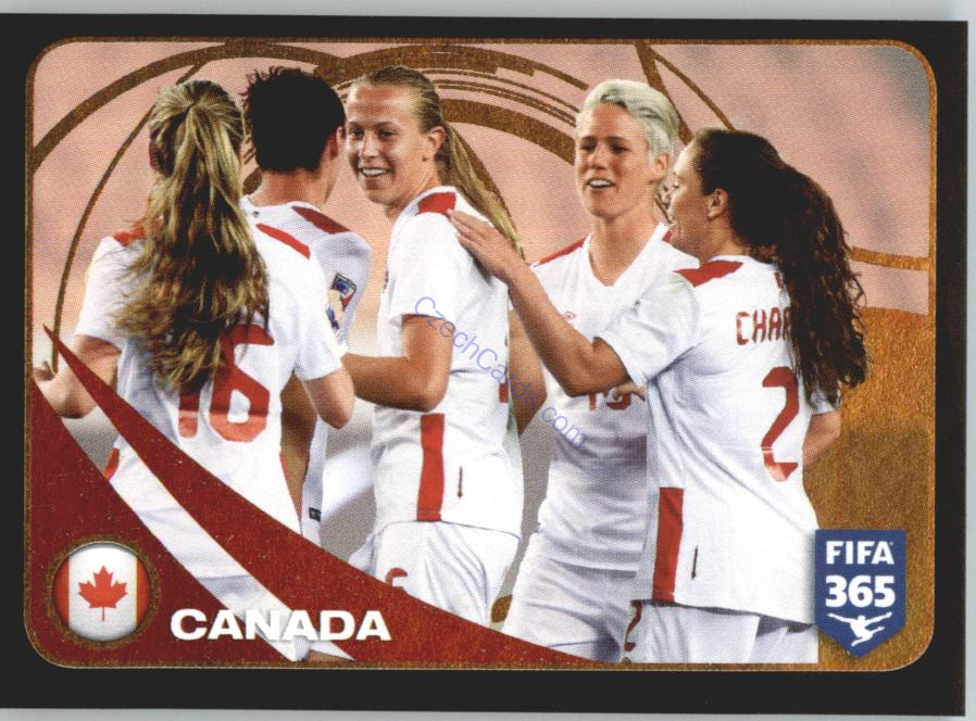 Canada Women Ranking Top 10 Panini 2017 FIFA 365 Sticker #295