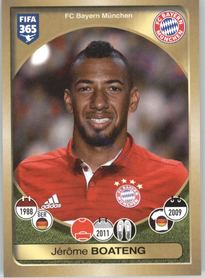 Jérôme Boateng Panini 2017 FIFA 365 Sticker #298