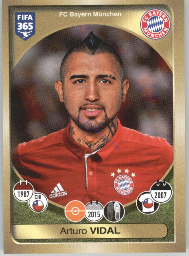 Arturo Vidal Panini 2017 FIFA 365 Sticker #303