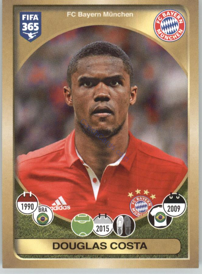 Douglas Costa Panini 2017 FIFA 365 Sticker #307