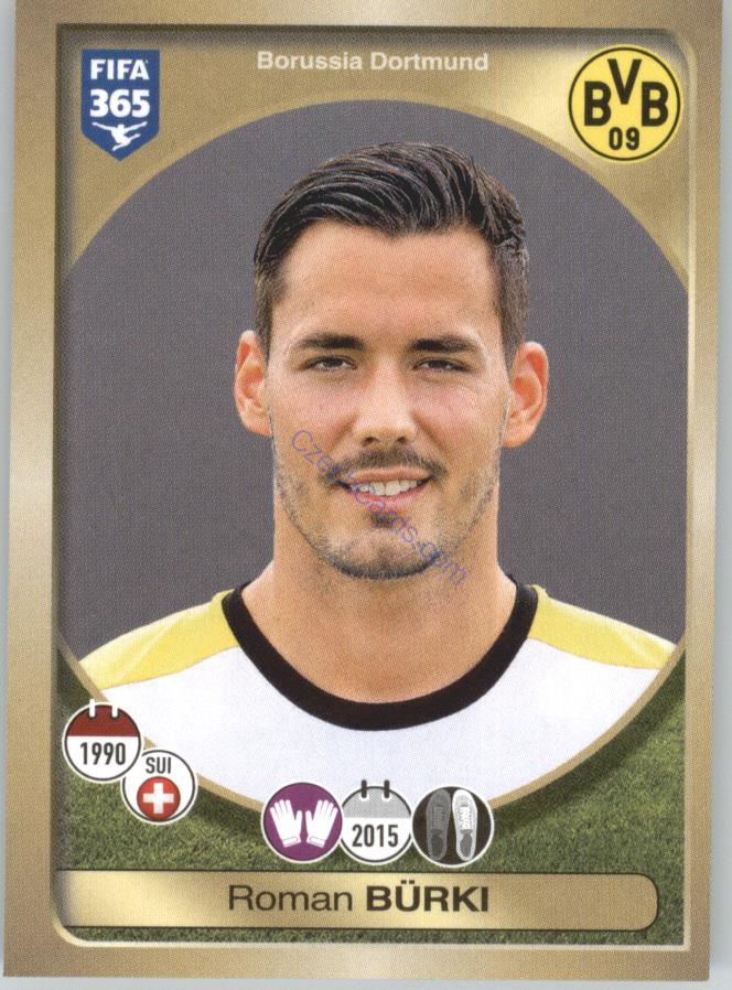 Roman Bürki Panini 2017 FIFA 365 Sticker #310