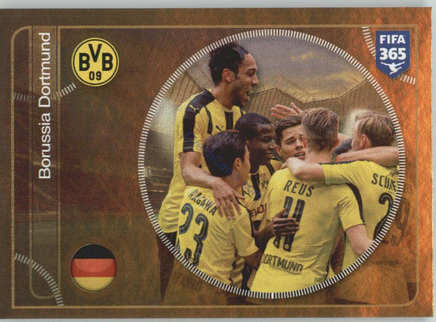 Borussia Dortmund team Panini 2017 FIFA 365 Golden Sticker #314