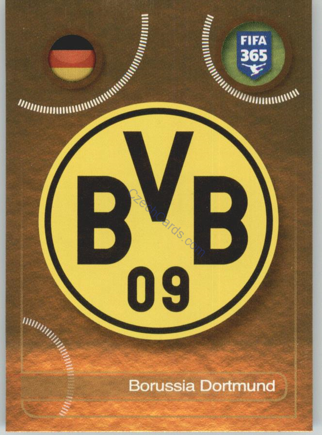 Borussia Dortmund logo Panini 2017 FIFA 365 Golden Sticker #315
