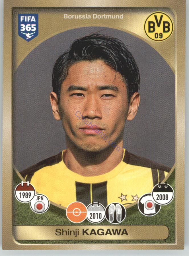 Shinji Kagawa Panini 2017 FIFA 365 Sticker #318