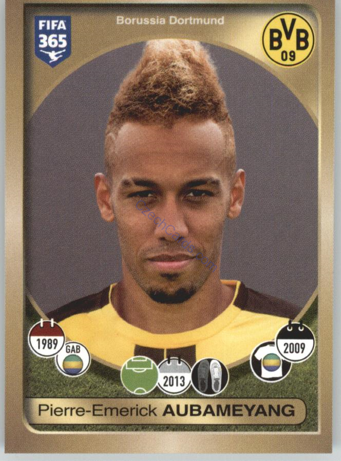 Pierre-Emerick Aubameyang Panini 2017 FIFA 365 Sticker #322