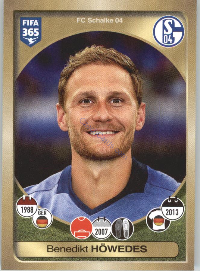 Benedikt Höwedes Panini 2017 FIFA 365 Sticker #325