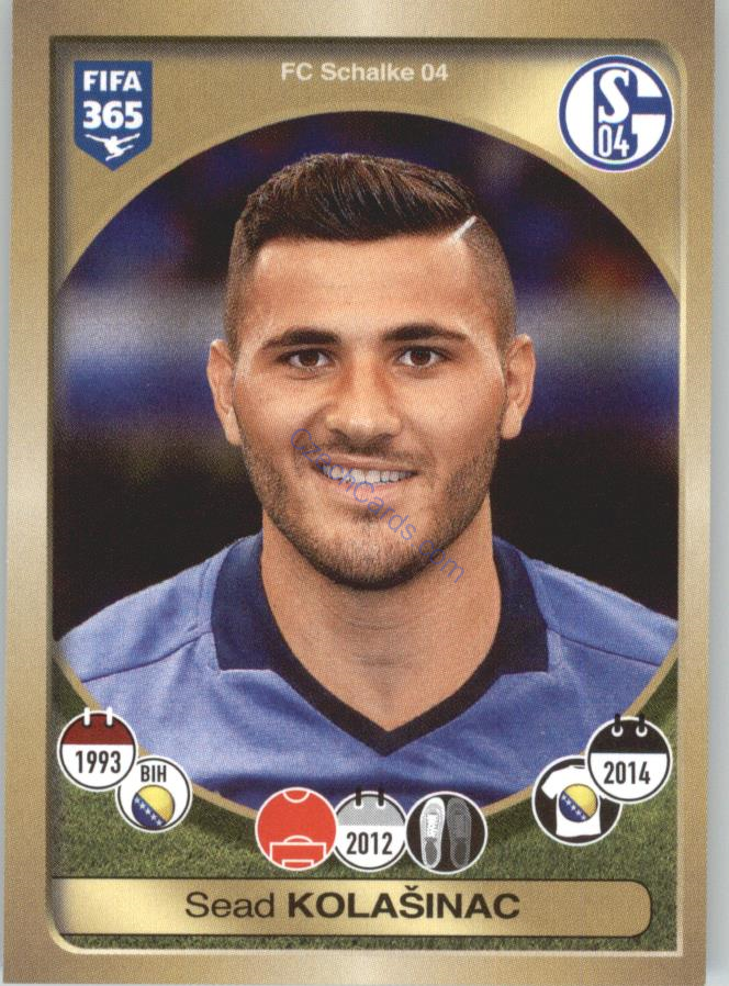 Sead Kolašinac Panini 2017 FIFA 365 Sticker #326