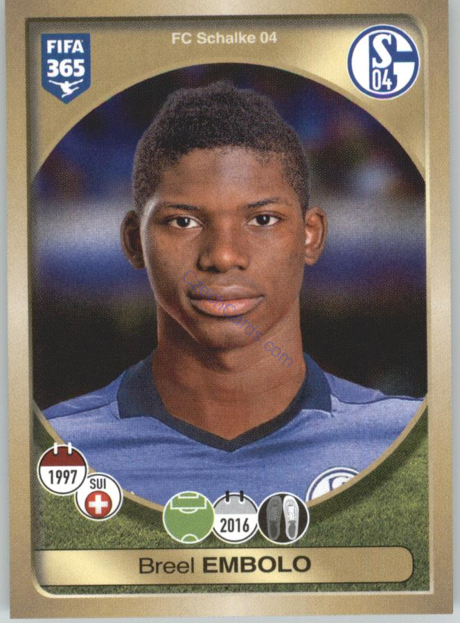 Breel Embolo Panini 2017 FIFA 365 Sticker #335