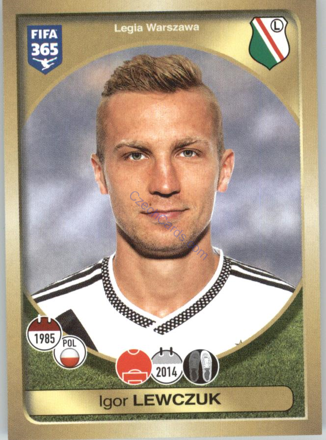 Igor Lewczuk Panini 2017 FIFA 365 Sticker #339