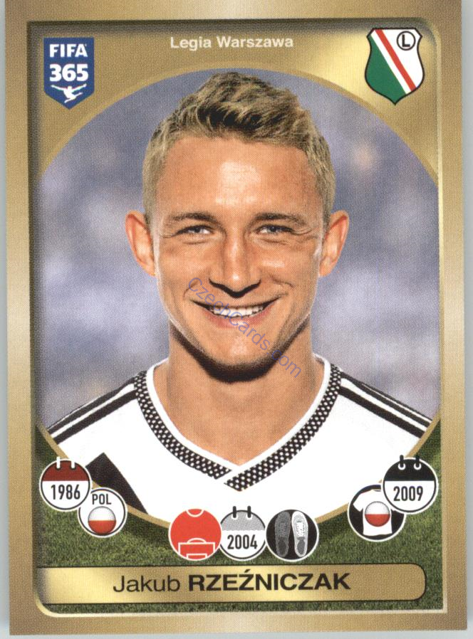 Jakub Rzeźniczak Panini 2017 FIFA 365 Sticker #340