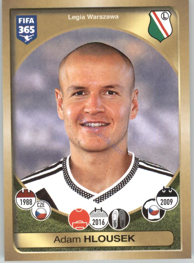 Adam Hlousek Panini 2017 FIFA 365 Sticker #344