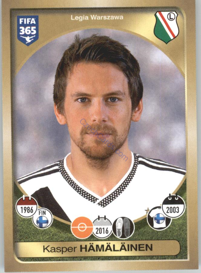 Kasper Hämäläinen Panini 2017 FIFA 365 Sticker #346