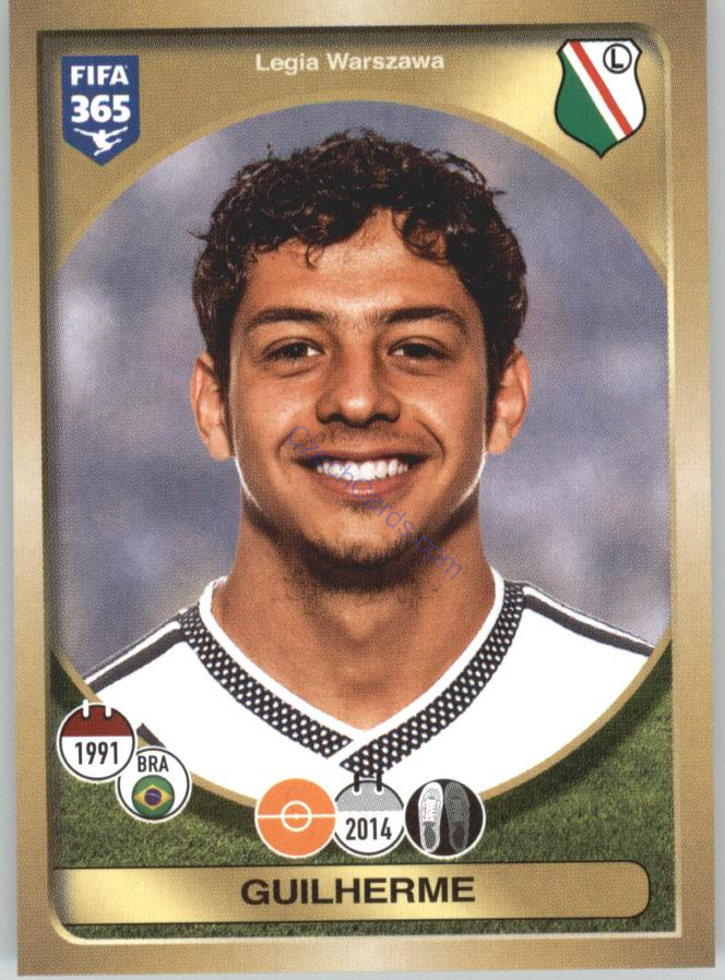 Guilherme Panini 2017 FIFA 365 Sticker #347