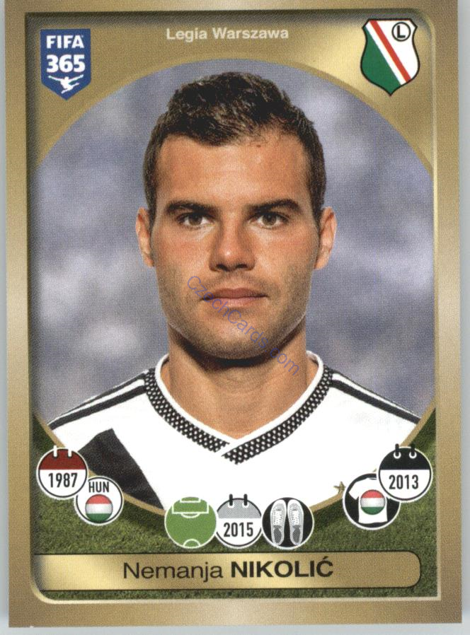 Nemanja Nikolić Panini 2017 FIFA 365 Sticker #350