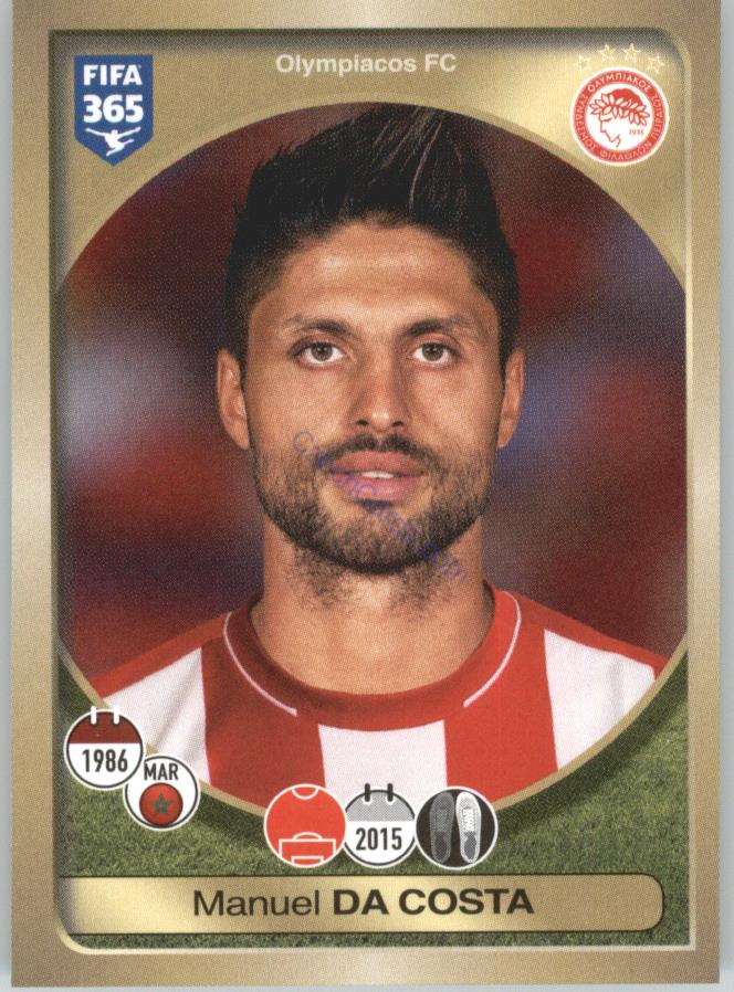 Manuel Da Costa Panini 2017 FIFA 365 Sticker #358
