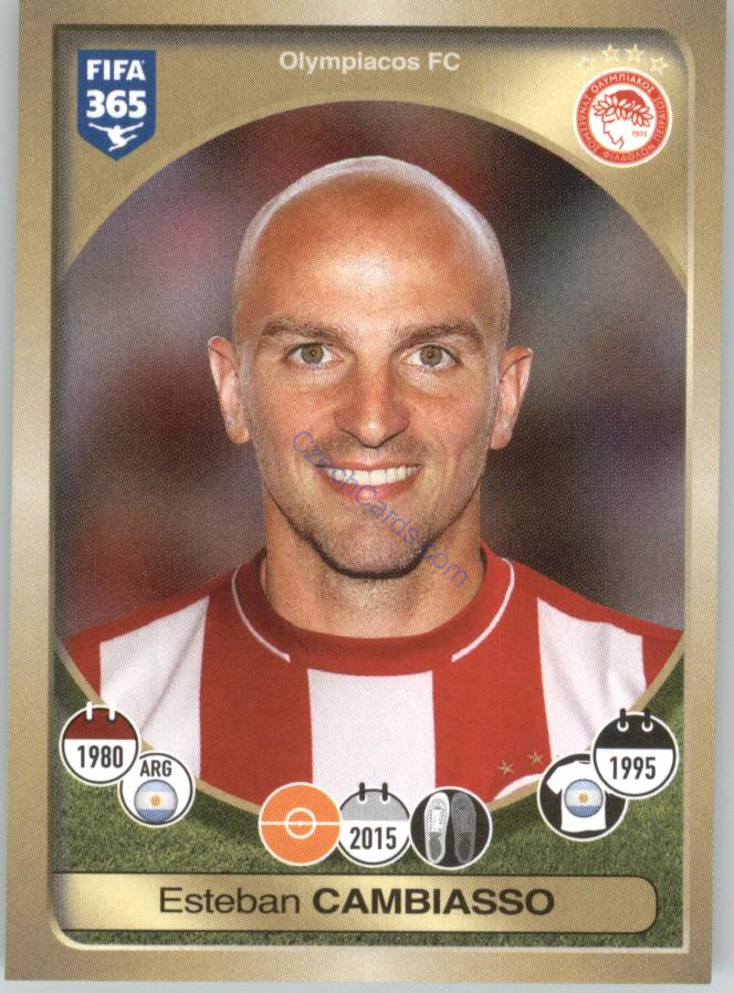 Esteban Cambiasso Panini 2017 FIFA 365 Sticker #359