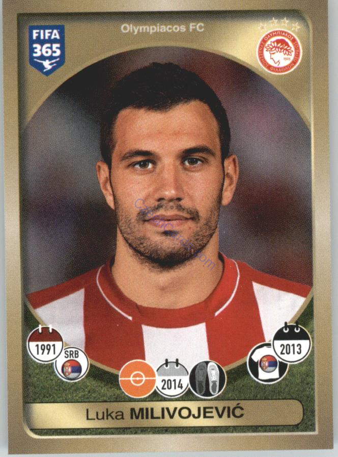 Luka Milivojević Panini 2017 FIFA 365 Sticker #363