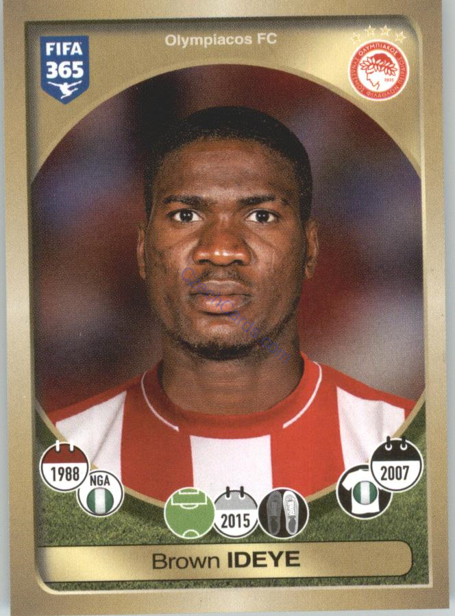 Brown Ideye Panini 2017 FIFA 365 Sticker #365