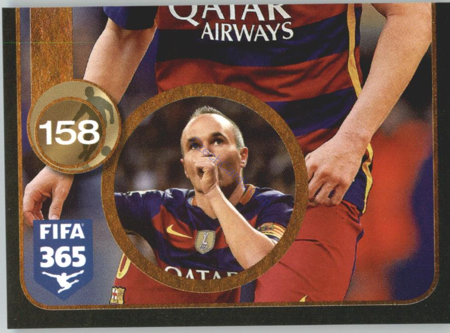Andrés Iniesta Panini 2017 FIFA 365 Sticker #368