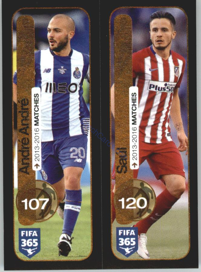 André André, Saúl Panini 2017 FIFA 365 Sticker #370