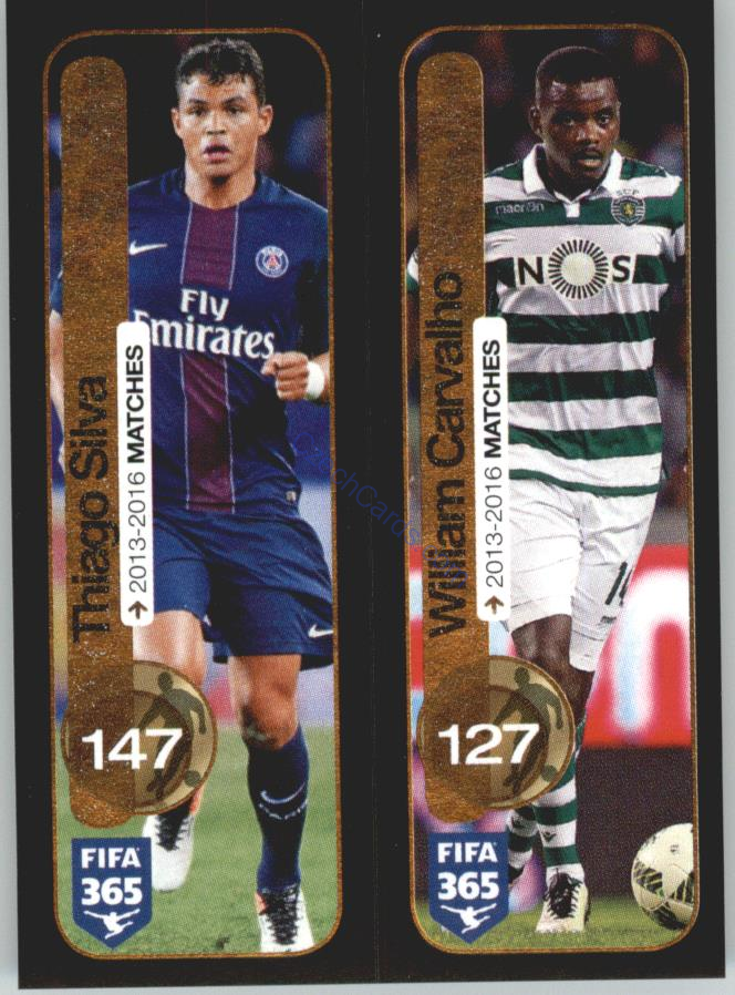 Thiago Silva, Carvalho Panini 2017 FIFA 365 Sticker #371
