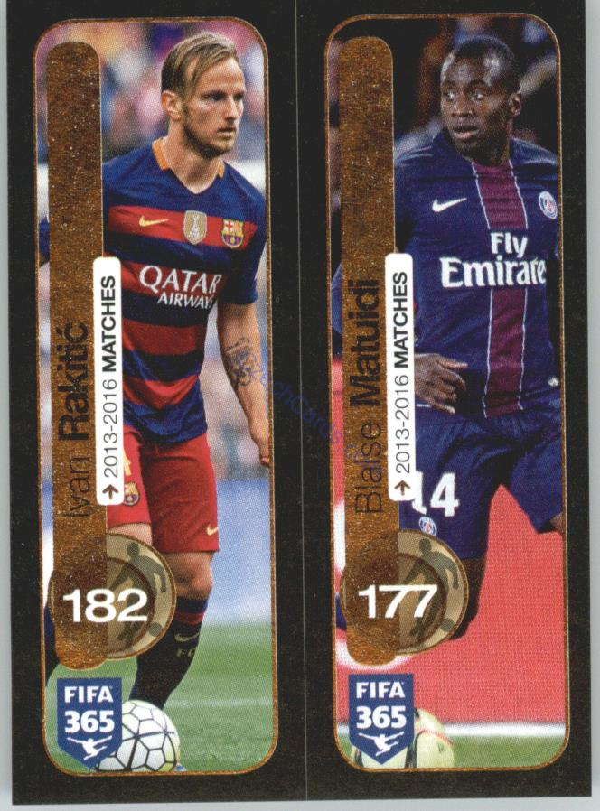 Rakitić, Matuidi Panini 2017 FIFA 365 Sticker #377