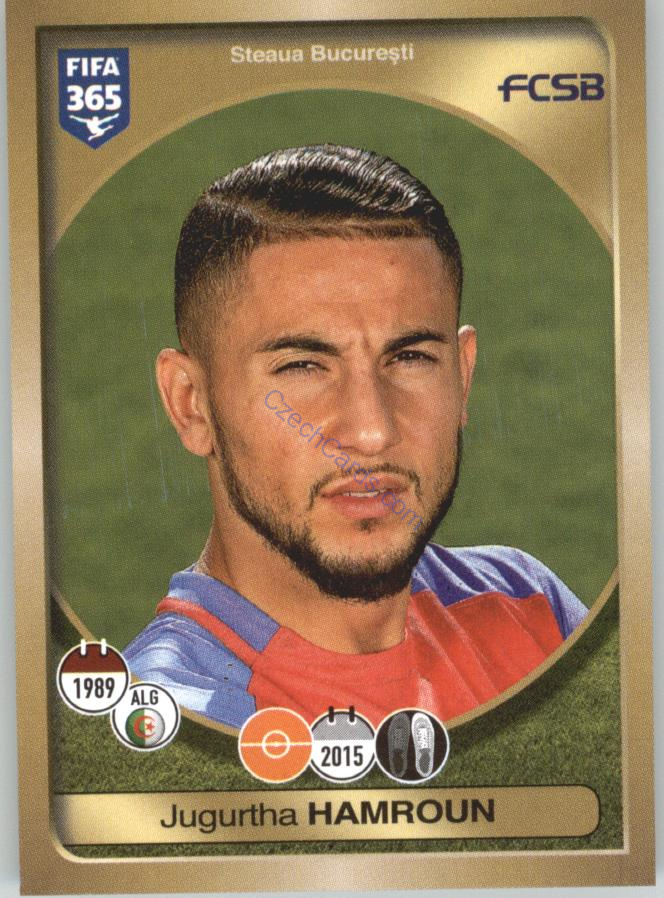 Jugurtha Hamroun Panini 2017 FIFA 365 Sticker #388
