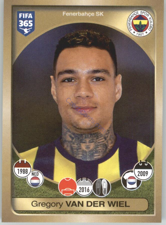 Gregory van der Wiel Panini 2017 FIFA 365 Sticker #400