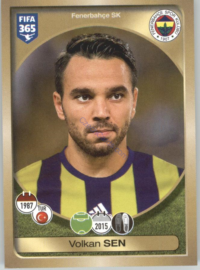 Volkan Sen Panini 2017 FIFA 365 Sticker #405