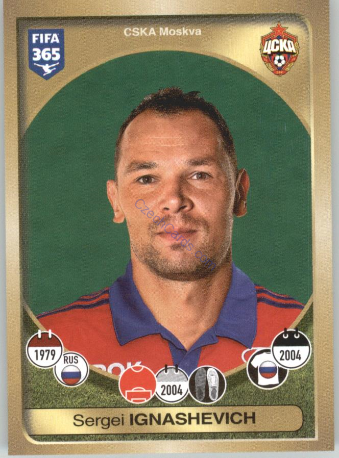 Sergei Ignashevich Panini 2017 FIFA 365 Sticker #411