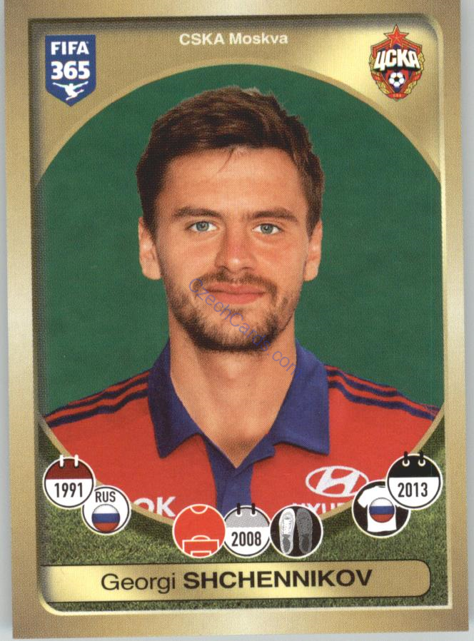 Georgi Schennikov Panini 2017 FIFA 365 Sticker #415