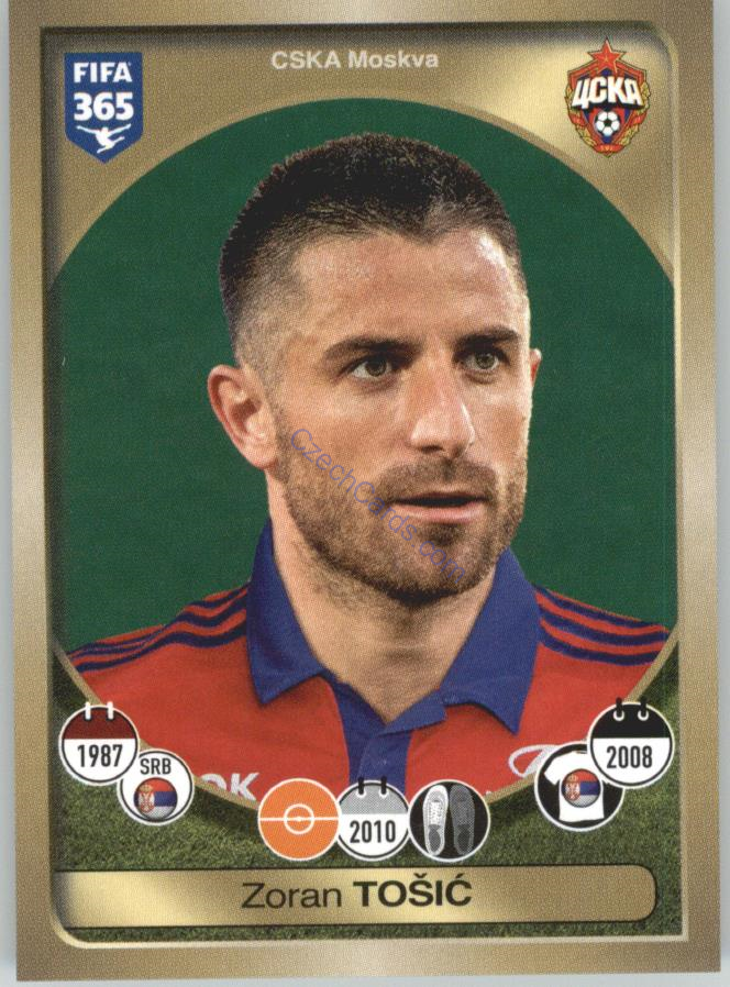Zoran Tošić Panini 2017 FIFA 365 Sticker #418