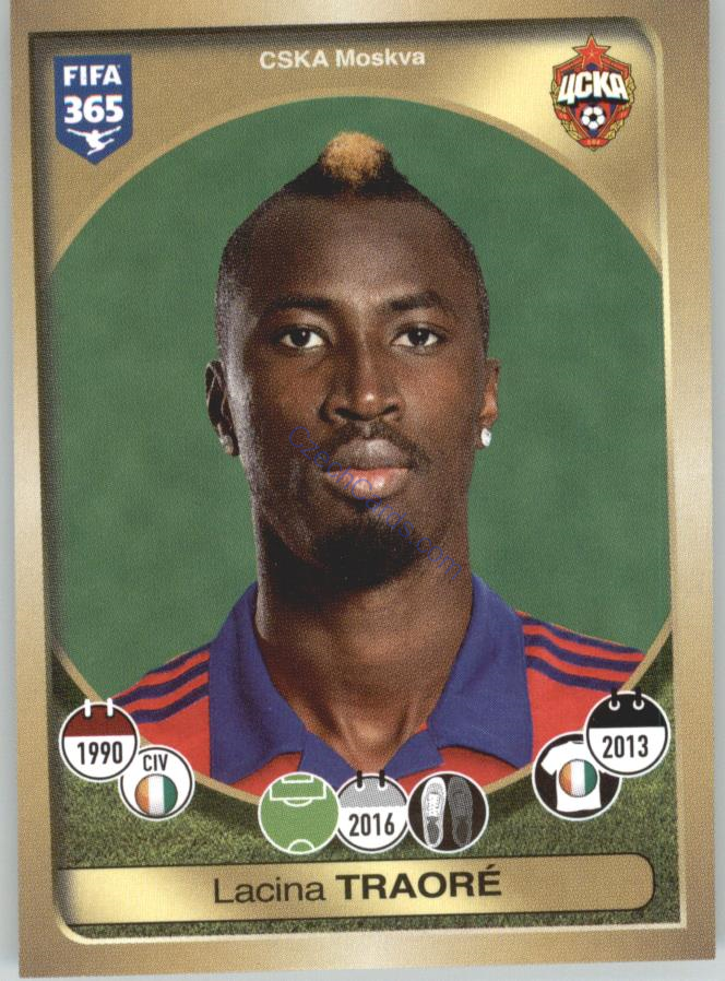 Lacina Traoré Panini 2017 FIFA 365 Sticker #421